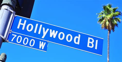 11231993 - closeup of a hollywood boulevard sign in hollywood, united ...