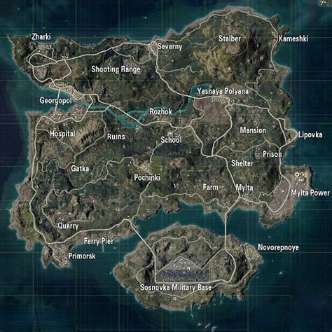 Erangle 2.0 Map Pubg Mobile in 2021 | Map, Bubble alphabet, Map pubg hd ...