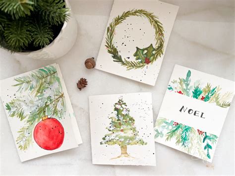 How to Make Watercolor Christmas Cards Easily - A Well Purposed Woman