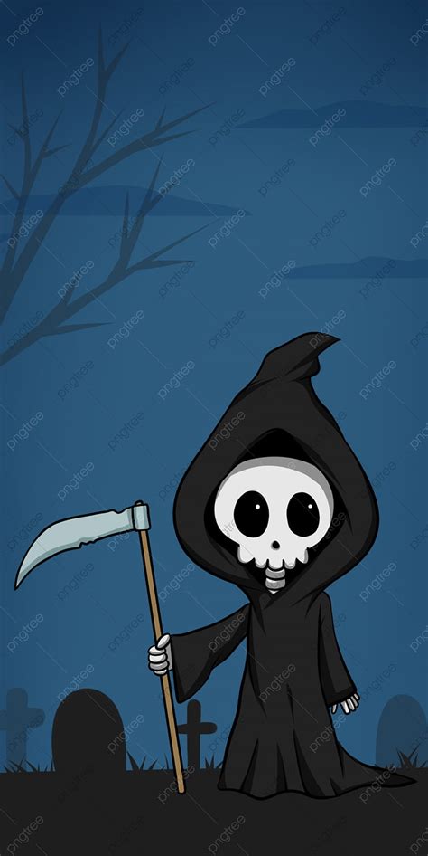 Halloween Grim Reaper Mobile Background, Halloween, Grim Reaper, Black ...