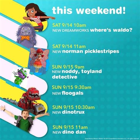 Universal Kids Schedule (2019) by denisew54 on DeviantArt