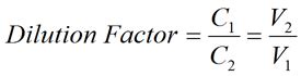 Dilution Factor Calculator - No Unit - PhysiologyWeb