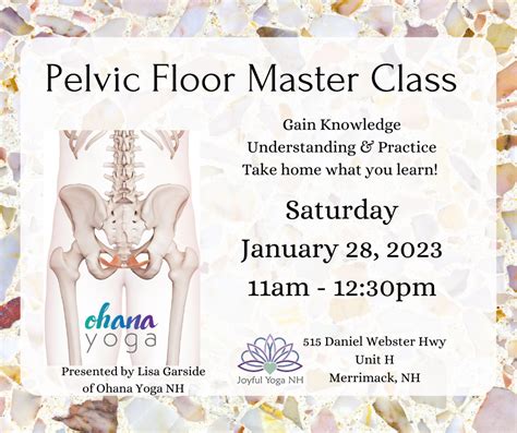 Pelvic Floor Master Class ~ Empowering through Education Series