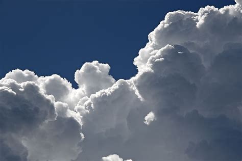 Free download | HD wallpaper: sky, silver lining, menace, threatening, storm, blue sky, clouds ...