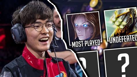 Every Champion FAKER Has Picked In Pro League of Legends - YouTube