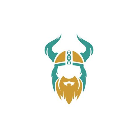 Premium Vector | Logo for a viking helmet