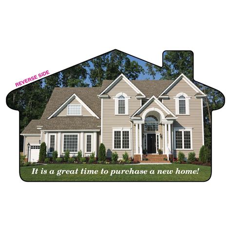 Double-Sided Card Stock Business Cards | Classic Card House-Shaped Business Card