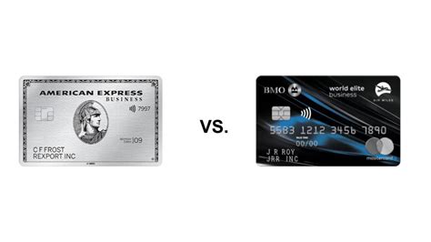 The Business Platinum Card® from American Express vs. BMO World Elite®* Business Mastercard ...