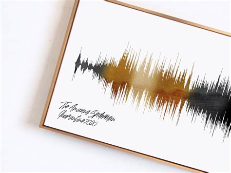 Voice Wave Art, Sound Wave Art, Long Distance Gifts for Him, Soundwave ...