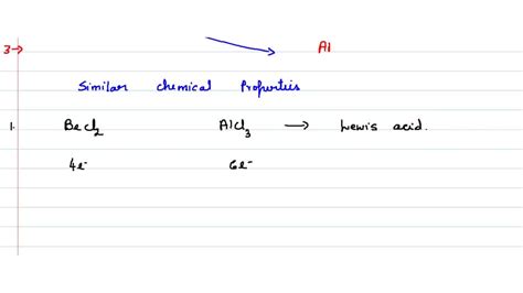 SOLVED:The diagonal relationship between beryllium and aluminium is ...