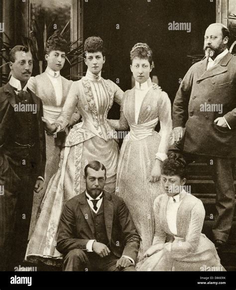 King Edward Vii Alexandra Of Denmarks Five Children 1891 Stock Photo ...