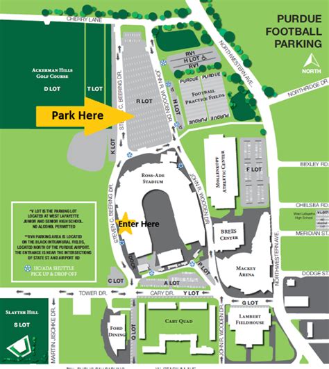 Purdue Parking Lot Map