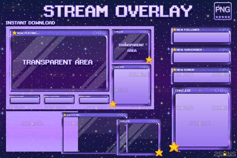 Kawaii Twitch Overlay Package Stream Graphic by 2SUNS · Creative Fabrica