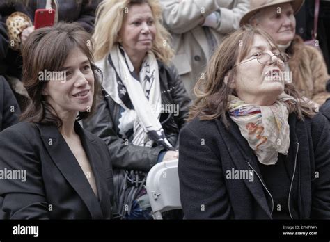 Paris,France.10 th March,2016.Charlotte Gainsbourg, Jane Birkin attend ...