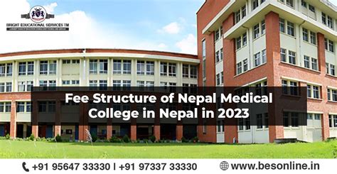 Fee Structure of Nepal Medical College in Nepal in 2023 - Bright ...