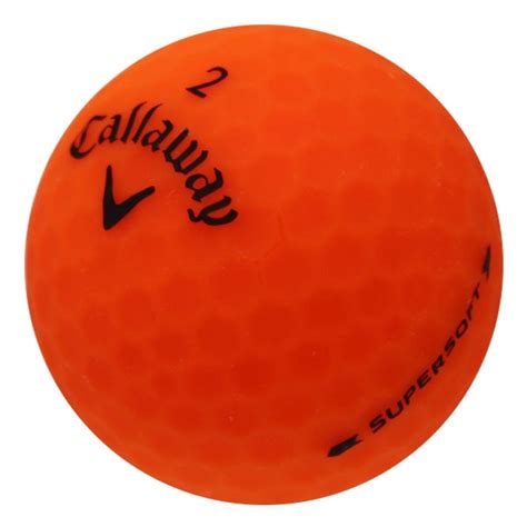 Callaway Supersoft Matte Orange Used Golf Balls | Lostgolfballs.com