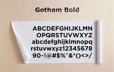 Gotham Bold Font License