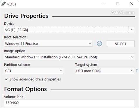 Rufus 4.6: Create Bootable USB Drive to Install Windows and Linux – AskVG