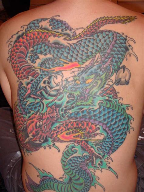 My fire & water dragon tattoo