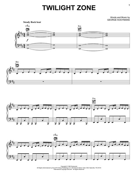 Twilight Zone | Sheet Music Direct