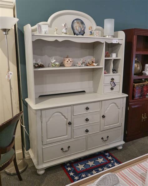 Painted Dresser with Hutch | New England Home Furniture Consignment