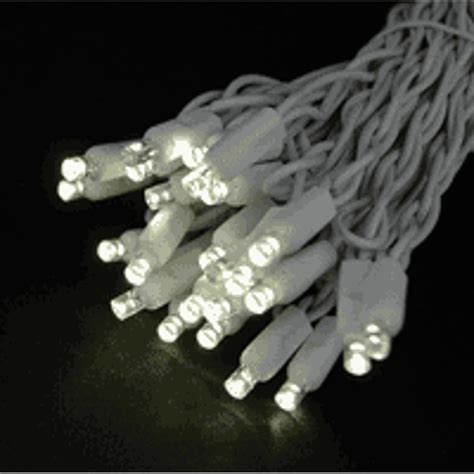 50 Light Twinkle LED Christmas Mini Light, Non-Connectable, Warm White ...