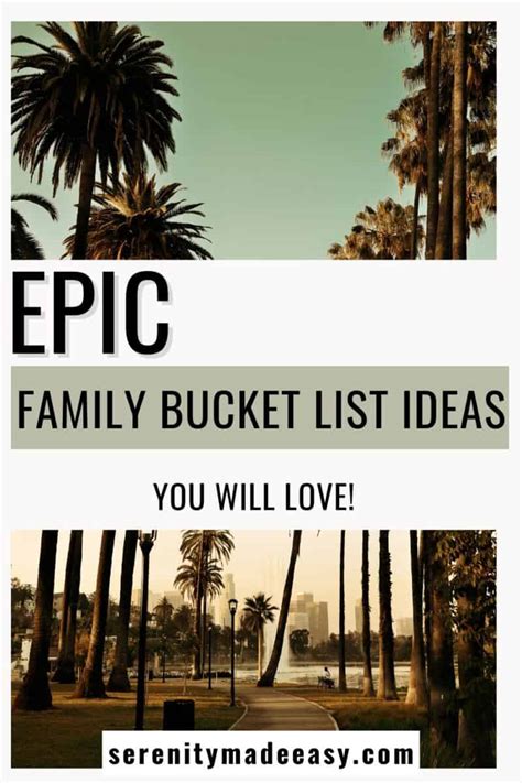 Family bucket list experiences to make the best memories - Serenity ...