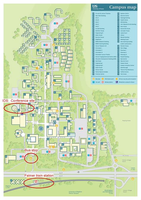 Brighton University Campus Map