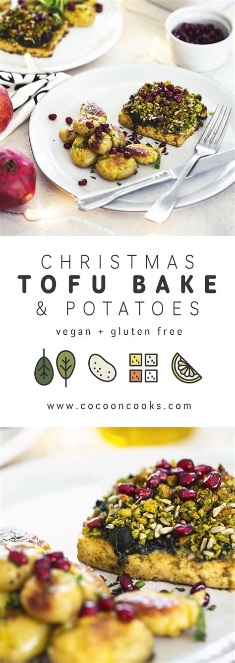 Festive Vegan Christmas Tofu Bake with Cornbread Crumble