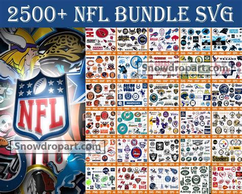 2500 NFL Team Svg Bundle, NFL Svg, Football Svg, Nfl Team Logo Svg