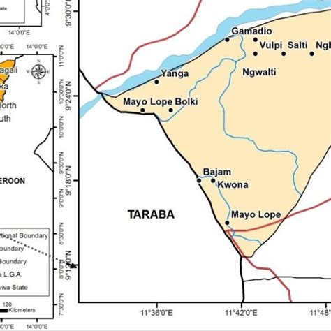 Map of Nigeria showing Kaduna State, map of Kaduna State showing Chikun ...