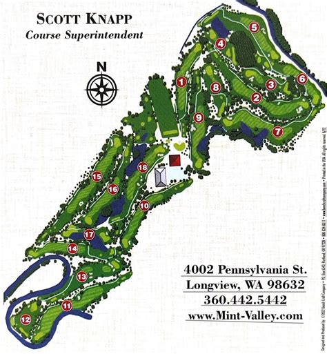 Course Map - Mint Valley Golf Course