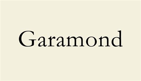 Garamond free font