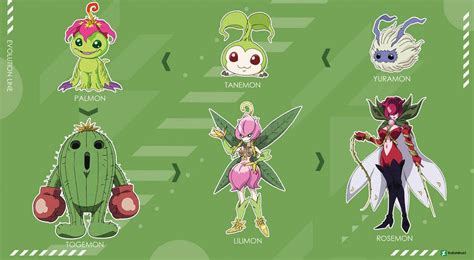 Evolution Line - Palmon by Indominus1 Fauna, Digimon Wallpaper, Digimon Adventure 02, Digimon ...