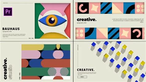 Bauhaus Typography Pack, Video Templates - Envato Elements