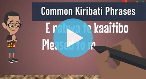 Common Kiribati Phrases - Pacific Education