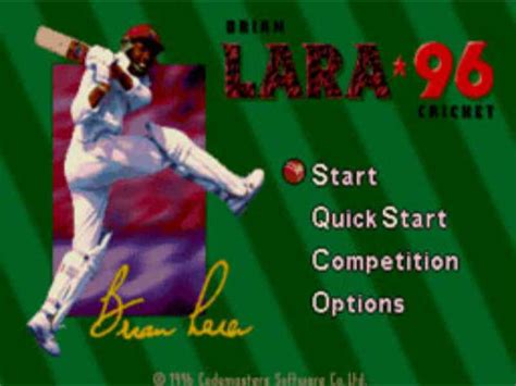 Brian Lara Cricket 96 Game Download Free Full Version For PC