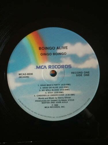 popsike.com - OINGO BOINGO 'Boingo Alive' 1988 1st press 1-1 2-LP NM/EX ...