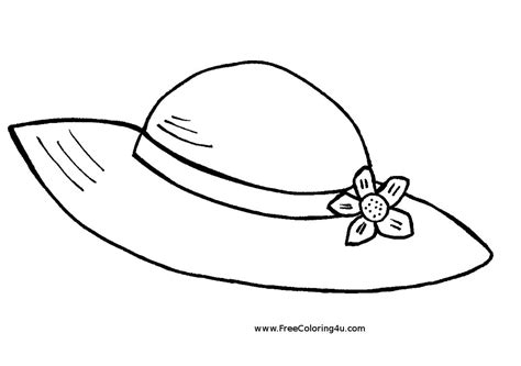 Hat coloring pages to download and print for free