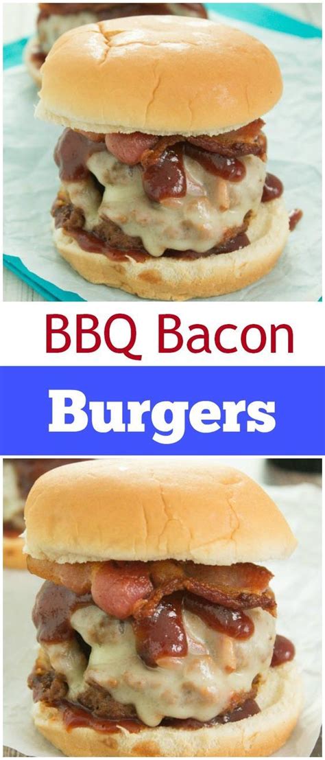 BBQ Bacon Burgers | Recipe | Bbq bacon, Bacon burger, Bacon