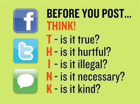 Think Before You Post Quotes. QuotesGram