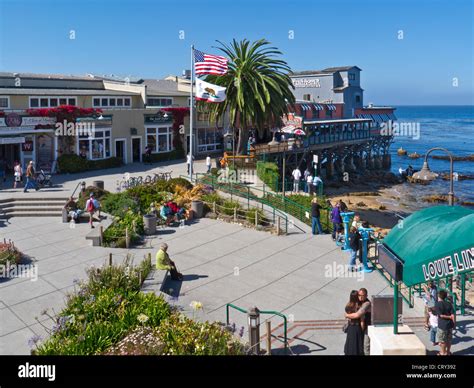 Cannery Row shops and restaurants complex Monterey California USA Stock ...