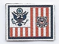 1:6 scale US Coast Guard Flag Patch, Type 2 | ONE SIXTH SCALE KING!