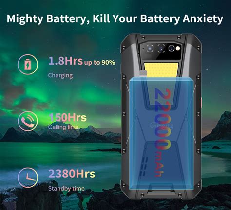 Unihertz Tank - 22000mAh Largest Battery 4G Rugged Smartphone | Unlocked, 108MP, Night Vision ...