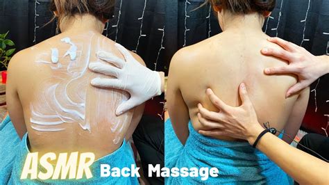 ASMR Back Scratch/Tracing/Scrubbing/ Fast & Slow Back,Neck,Shoulder ...