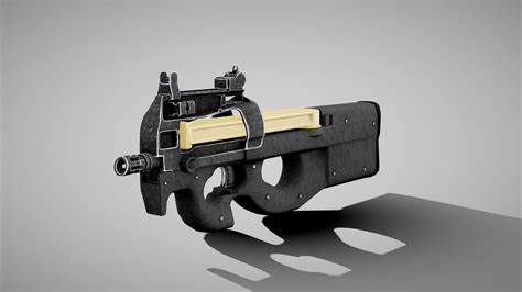 FN P90 submachine gun - Buy Royalty Free 3D model by SQUIR3D [79e5ff5 ...