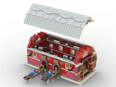 LEGO MOC Santa's Workshop Barn - Complete by Thomus_Bean | Rebrickable - Build with LEGO
