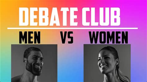 Debate Club: Men vs Women - YouTube