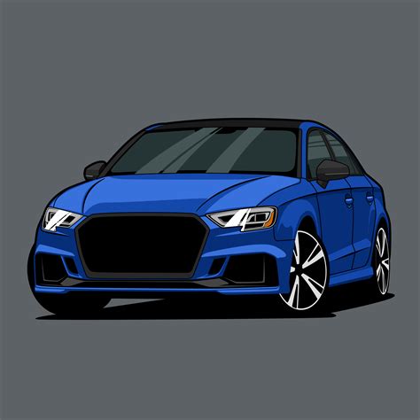 Blue Car Drawing 1395442 Vector Art at Vecteezy