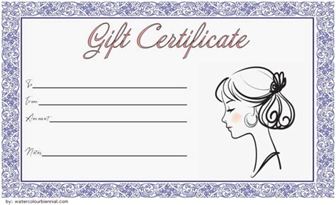 salon gift certificate templates addictionary - printable nail salon gift certificate template ...